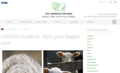 Woolmark - Campaign for wool - Wool Week in Belgium - Semaine de la laine